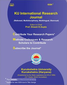 					View Vol. 50 No. 1 (2022): KU International Research Journal (KUIRJ)
				